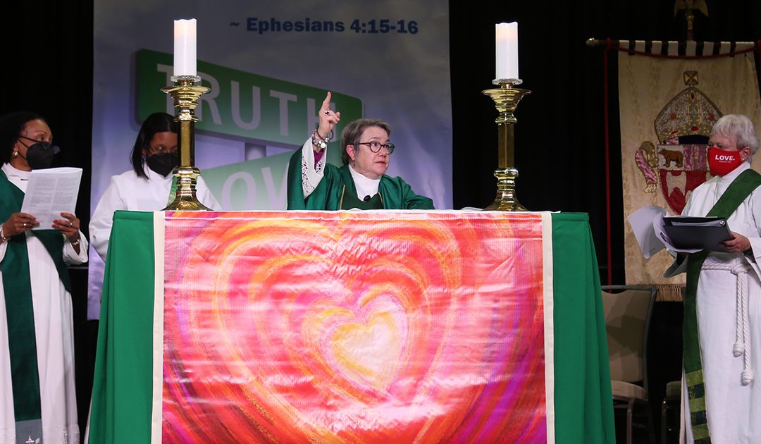 Bishop Bruce remembers ‘bloopers and blessings’ as convention bids her a warm farewell