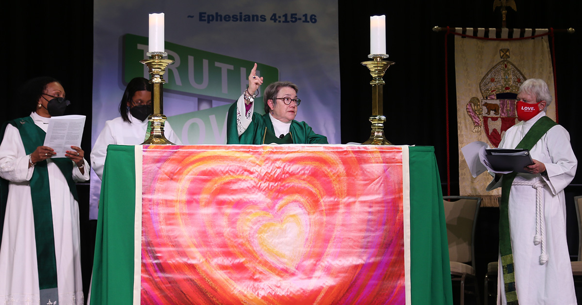 Bishop Bruce remembers ‘bloopers and blessings’ as convention bids her ...