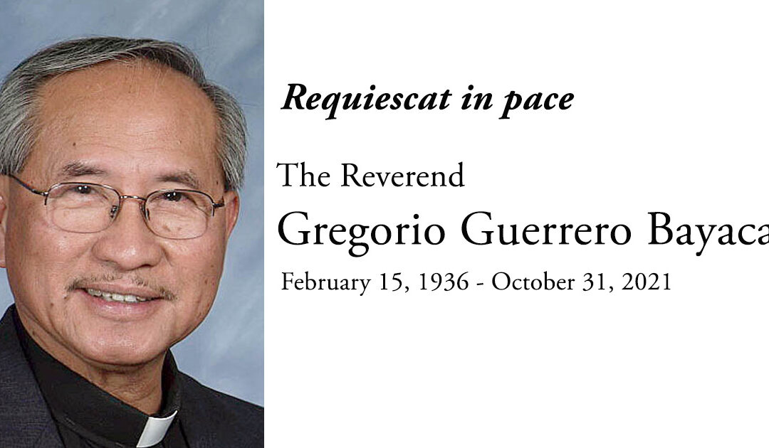 The Reverend Gregorio Guerrero Bayaca