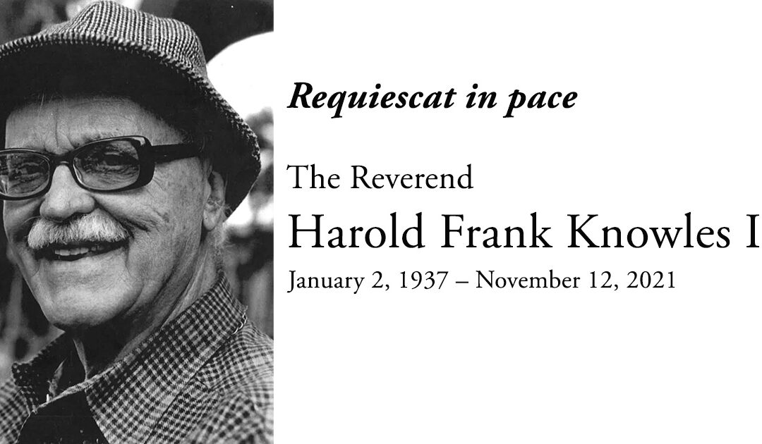 The Reverend Harold Frank Knowles II