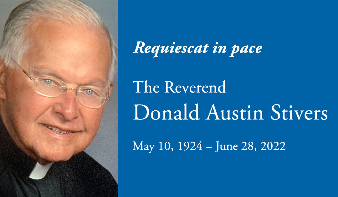 RIP: The Reverend Donald Austin Stivers