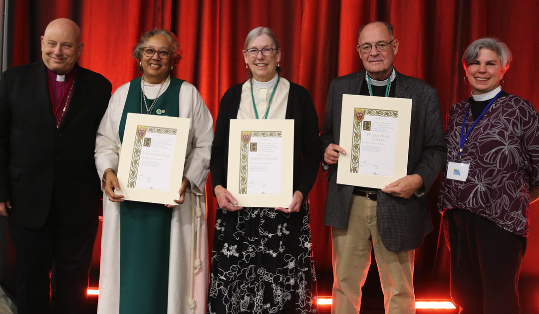 Bishop Taylor honors four new canons, Program Group on Missions chair at convention dinner