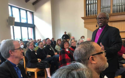 Clergy gathering with Presiding Bishop Michael Curry