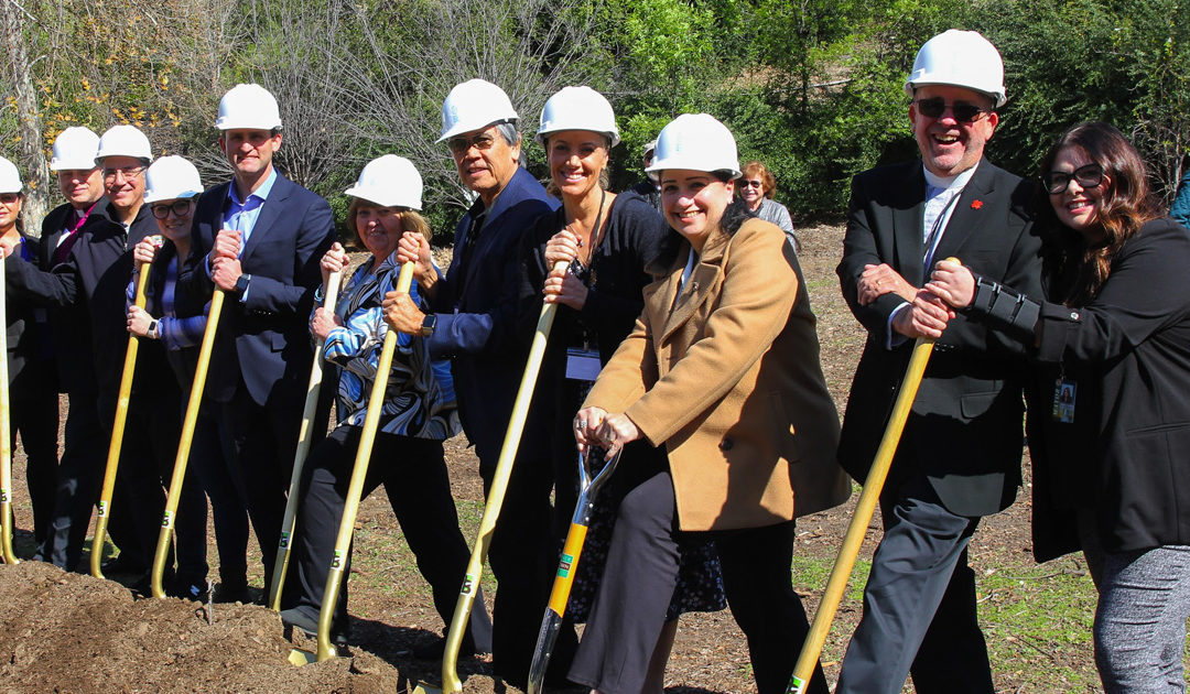 Venerable food pantry breaks ground for new facility at Woodland Hills church