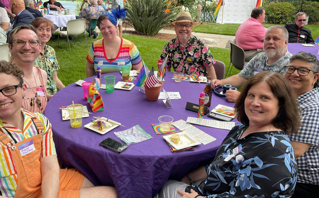LGBTQ solidarity ‘GLEAMs’ at diocesan garden party; ‘darkness will never overcome the light,’ bishop says