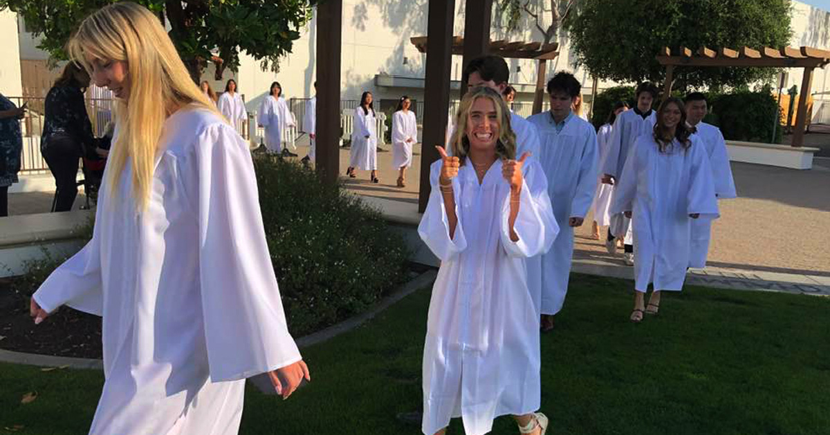 Graduation at St. Margaret’s Episcopal School, San Juan Capistrano
