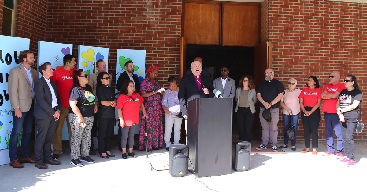 Local faith, civic leaders support housing legislation as homeless