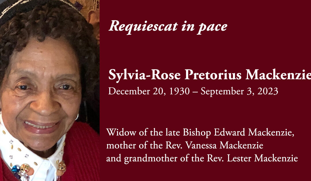 RIP: Sylvia-Rose Pretorius Mackenzie