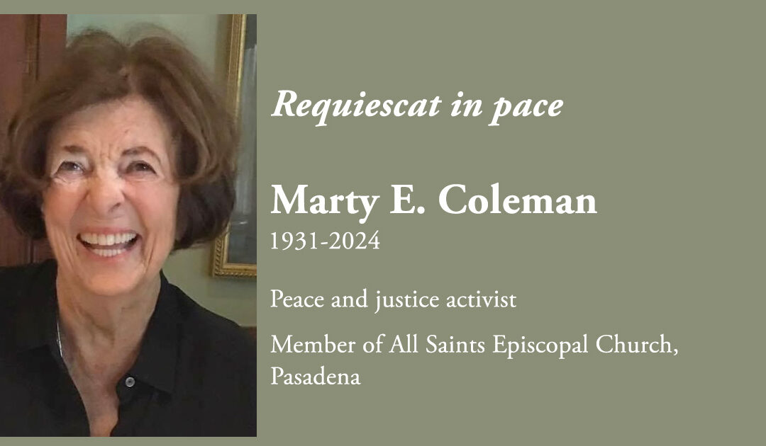 RIP: Marty E. Coleman