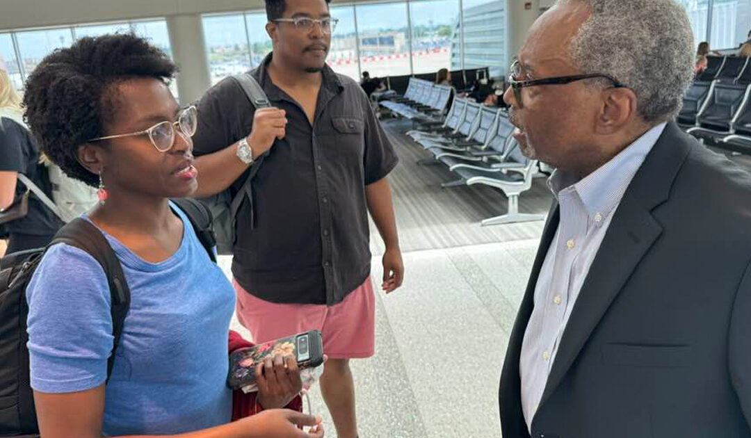 A presiding bishop encounter at the Louisville airport