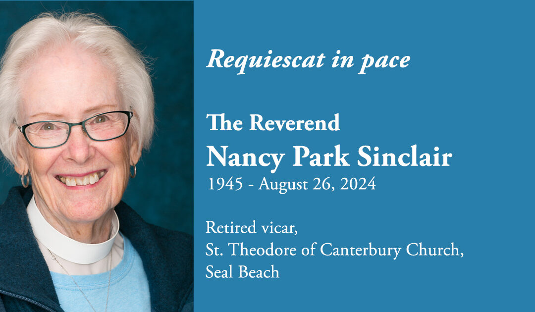 RIP: The Reverend Nancy Sinclair