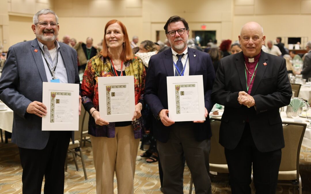 Three veteran lay leaders named honorary canons of diocese