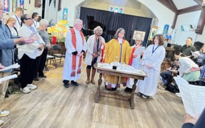 Fire Anniversary service with the people of St. Mark’s, Altadena