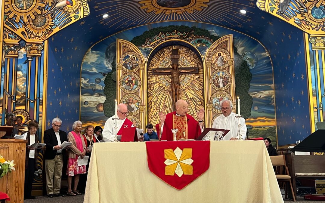 Late artist Steve O’Loughlin completed altar art at Holy Nativity, Westchester as final masterpiece